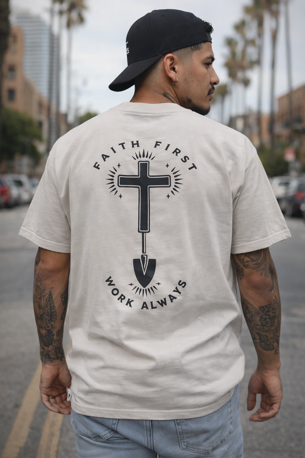 Faith first oversized Tee